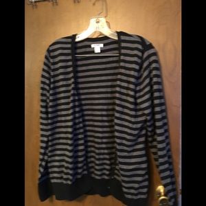 Old Navy Black and Gray Cardigan